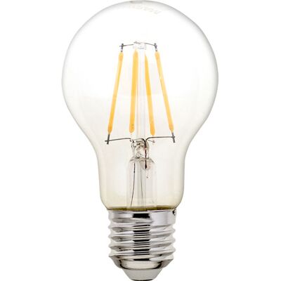 Luxram Lampadina E27 (spessa) Gls (standard) Classic Led 4w 2700k 470lm Trasparente-a++ Luxram Lampadina E27 (spessa) Gls (standard) Classic Led 4w 2700k 470lm Trasparente-a++