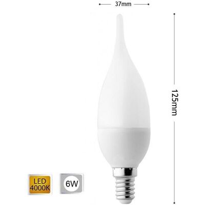 UNIVERSO Lampadina Led 6 W Soffio Colpo Di Vento Luce Naturale E14 6w C37 UNIVERSO Lampadina Led 6 W Soffio Colpo Di Vento Luce Naturale E14 6w C37