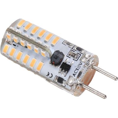 YOTOWN Lampadina Led Gy6.35 A 48 Led – Bianco Caldo 2700-3100k – 3w 300lm Ac12v – A Due Pin – In Silicone – Per Lampadario/soffitto YOTOWN Lampadina Led Gy6.35 A 48 Led – Bianco Caldo 2700-3100k – 3w 300lm Ac12v – A Due Pin – In Silicone – Per Lampadario/soffitto