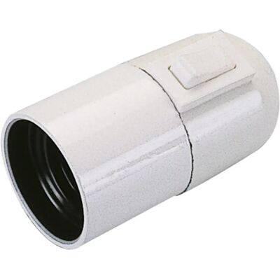 POLY POOL - Portalampada E27 Con Interruttore Corpo Liscio Bianco POLY POOL - Portalampada E27 Con Interruttore Corpo Liscio Bianco