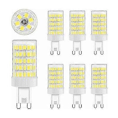 OEM Lampadina Led G9, Luce Bianca Fredda, 10w, 6000k, Equivalente A 80w, 900lm, Ac 220v, Fascio Luminoso Ampio A 360°, 862835 Smd, Non Dimmerabile, Confezione Da 6 OEM Lampadina Led G9, Luce Bianca Fredda, 10w, 6000k, Equivalente A 80w, 900lm, Ac 220v, Fascio Luminoso Ampio A 360°, 862835 Smd, Non Dimmerabile, Confezione Da 6