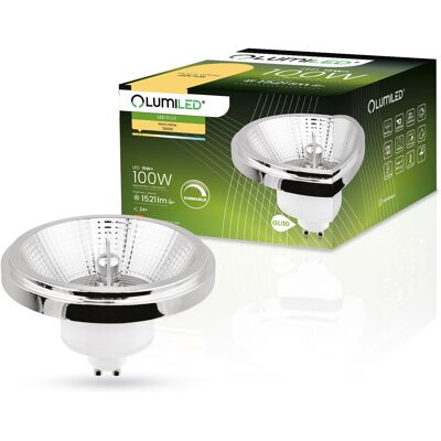 OEM Lampadina Led Gu10 Spotlight Es111 15w = 100w 1521lm 3000k Caldo 24° Dimmerabile Argento Lumiled OEM Lampadina Led Gu10 Spotlight Es111 15w = 100w 1521lm 3000k Caldo 24° Dimmerabile Argento Lumiled