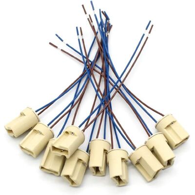 OEM Confezione Da 10 Portalampade In Ceramica G9, Con Filo Blu-marrone Resistente Alle Alte Temperature, Portalampada Per Test Di Invecchiamento Led, 0,5 Metri Quadrati, Filo Da 15 Cm -crezuo OEM Confezione Da 10 Portalampade In Ceramica G9, Con Filo Blu-marrone Resistente Alle Alte Temperature, Portalampada Per Test Di Invecchiamento Led, 0,5 Metri Quadrati, Filo Da 15 Cm -crezuo