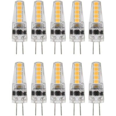 OEM Lampadine Led Dimmerabili G4 Da 2w 3000k – Confezione Da 10, Compatibili Con 12–24v Ac, Luce Calda Per Lampadari, Plafoniere E Lampade Da Tavolo OEM Lampadine Led Dimmerabili G4 Da 2w 3000k – Confezione Da 10, Compatibili Con 12–24v Ac, Luce Calda Per Lampadari, Plafoniere E Lampade Da Tavolo