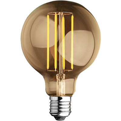 ALCAPOWER Lampada Led Globo G95 Edison A Filamento 4w 460lm 2700k E27 Vetro Oro Trasparente - Illuminazione Vintage Ad Alta Efficienza Energetica ALCAPOWER Lampada Led Globo G95 Edison A Filamento 4w 460lm 2700k E27 Vetro Oro Trasparente - Illuminazione Vintage Ad Alta Efficienza Energetica