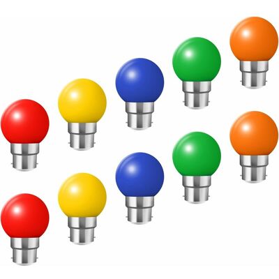 OEM Lampadine A Baionetta B22 - Confezione Da 10 Lampadine Led A Siluro Da 2w (equivalenti A 20w), Lampadine Colorate A Risparmio Energetico OEM Lampadine A Baionetta B22 - Confezione Da 10 Lampadine Led A Siluro Da 2w (equivalenti A 20w), Lampadine Colorate A Risparmio Energetico