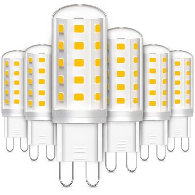 DPZO Confezione Da 6 Lampadine Led G9, 3w Equivalenti A Lampade Alogene Da 30w, Luce Bianca Calda Senza Sfarfallio Per Camera Da Letto, Soggiorno, Cucina, Giardino, Non Dimmerabili Npterbl DPZO Confezione Da 6 Lampadine Led G9, 3w Equivalenti A Lampade Alogene Da 30w, Luce Bianca Calda Senza Sfarfallio Per Camera Da Letto, Soggiorno, Cucina, Giardino, Non Dimmerabili Npterbl