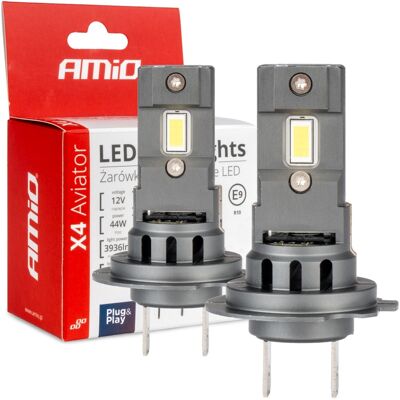 AMiO - AVIATOR X4-series H7/H18 - 6500K - 44W - LED proiettore AMiO - AVIATOR X4-series H7/H18 - 6500K - 44W - LED proiettore