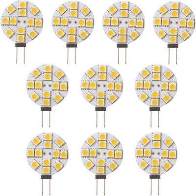 OEM 10 Lampadine Led G4 Non Dimmerabili, Bianco Caldo 2700k, Angolo Del Fascio Luminoso Di 180°, Lampadine Di Ricambio, Lampade Alogene Da 20w Per Cucina, Camper, Roulotte, Rimorchio, Barca, Sostituzione OEM 10 Lampadine Led G4 Non Dimmerabili, Bianco Caldo 2700k, Angolo Del Fascio Luminoso Di 180°, Lampadine Di Ricambio, Lampade Alogene Da 20w Per Cucina, Camper, Roulotte, Rimorchio, Barca, Sostituzione