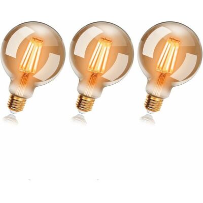 OEM Lampadina Led Retrò Edison G80 Da 6w, Attacco E27, Luce Bianca Calda 2200k, Equivalente A 48w, Filamento Visibile, Confezione Da 1 OEM Lampadina Led Retrò Edison G80 Da 6w, Attacco E27, Luce Bianca Calda 2200k, Equivalente A 48w, Filamento Visibile, Confezione Da 1