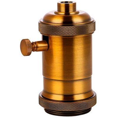 F-BRIGHT Douille Variateur Vintage E27 Laiton Vieilli, Variateur Intégré - F-line F-BRIGHT Douille Variateur Vintage E27 Laiton Vieilli, Variateur Intégré - F-line