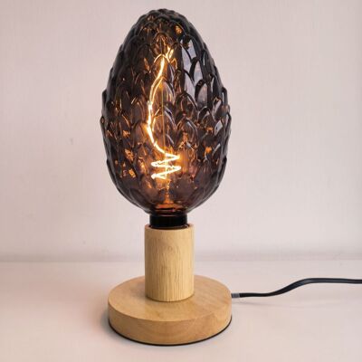 F-BRIGHT Lampadina Decorativa Led Filamento E27 4w 1800k Ananas Cristallo Grigio F-BRIGHT Lampadina Decorativa Led Filamento E27 4w 1800k Ananas Cristallo Grigio
