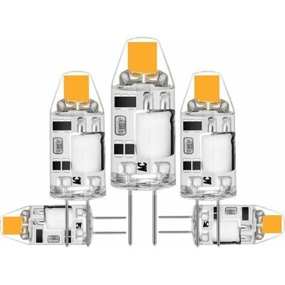OEM Lampadine Led G4, Lampadine Led Cob Da 2 W Sostituiscono Le Lampadine Alogene Da 20 W, Lampadine Led G4 3000 K Bianco Caldo 300 Lm 12 V Ac/dc, Senza Sfarfallio, Non Dimmerabili, Confezione Da 5 OEM Lampadine Led G4, Lampadine Led Cob Da 2 W Sostituiscono Le Lampadine Alogene Da 20 W, Lampadine Led G4 3000 K Bianco Caldo 300 Lm 12 V Ac/dc, Senza Sfarfallio, Non Dimmerabili, Confezione Da 5