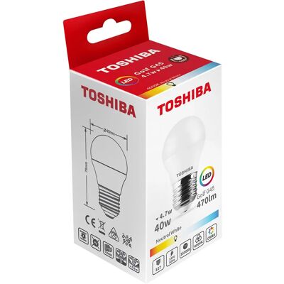 Toshiba Lampadina G45 5w Led 470 Lumen Toshiba Lampadina G45 5w Led 470 Lumen