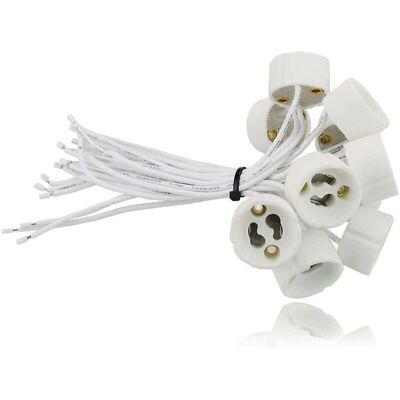 KZQ Portalampada Gu10 Per Lampadine A Led E Alogene, Confezione Da 20 Pezzi, Classe Energetica A - KZQ Portalampada Gu10 Per Lampadine A Led E Alogene, Confezione Da 20 Pezzi, Classe Energetica A -