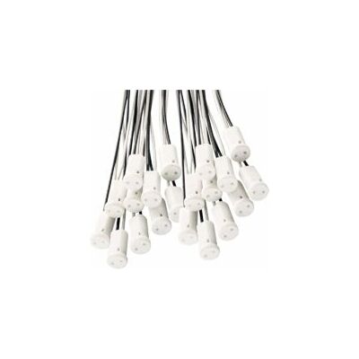 OEM Confezione Da 25 Portalampade G4 Con Supporto In Ceramica Per Lampade Alogene Led G4 OEM Confezione Da 25 Portalampade G4 Con Supporto In Ceramica Per Lampade Alogene Led G4