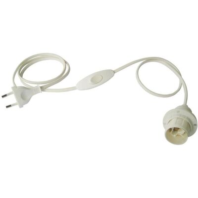 ELECTRALINE Cablaggio Bipolare Con Portalampada E14 Bianco - 70520 ELECTRALINE Cablaggio Bipolare Con Portalampada E14 Bianco - 70520