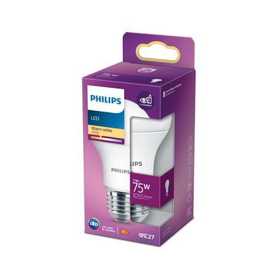 OEM Lampadina Led Philips E27 Da 11w A Luce Bianca Calda OEM Lampadina Led Philips E27 Da 11w A Luce Bianca Calda