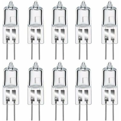 XISRENS 10 Lampadine Alogene G4 Da 50w 12v, Luce Bianca Calda 2800k, Dimmerabili, Con Capsula Trasparente. XISRENS 10 Lampadine Alogene G4 Da 50w 12v, Luce Bianca Calda 2800k, Dimmerabili, Con Capsula Trasparente.
