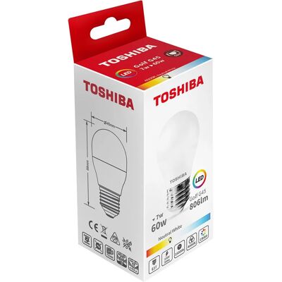 Toshiba Lampadina G45 Led 7w E27 4000k Toshiba Lampadina G45 Led 7w E27 4000k