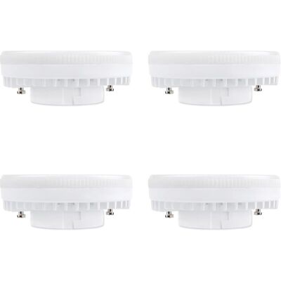 OEM Faretto Led Gx53, 9 W, Bianco Caldo 3000 K, 900 Lm, Ac 230 V, Cfl, Gx53 Equivalente A 15–18 W, 120°, Lampada Riflettore Led Gx53 Per Mobili Da Cucina/armadi, Non Dimmerabile, Set Da 4 [classe Energeti OEM Faretto Led Gx53, 9 W, Bianco Caldo 3000 K, 900 Lm, Ac 230 V, Cfl, Gx53 Equivalente A 15–18 W, 120°, Lampada Riflettore Led Gx53 Per Mobili Da Cucina/armadi, Non Dimmerabile, Set Da 4 [classe Energeti