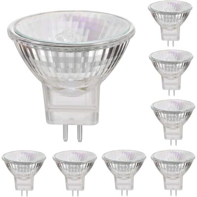 OEM Lampade Alogene Mr11 12v 35w Attacco Gu4 Spot 2800k Bianco Caldo, Dimmerabili, Confezione Da 8 - Crezuo OEM Lampade Alogene Mr11 12v 35w Attacco Gu4 Spot 2800k Bianco Caldo, Dimmerabili, Confezione Da 8 - Crezuo