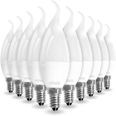 OEM Confezione Da 10 Lampadine Led E14 Effetto Fiamma Da 5w Equivalenti A 40w, Temperatura Colore: Bianco Neutro 4000k OEM Confezione Da 10 Lampadine Led E14 Effetto Fiamma Da 5w Equivalenti A 40w, Temperatura Colore: Bianco Neutro 4000k