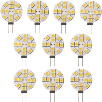 DPZO 10 Lampadine Led G4 Non Dimmerabili, Bianco Caldo 2700k, Angolo Del Fascio Luminoso Di 180°, Lampadine Di Ricambio, Lampadine Alogene Da 20w Per Cucina, Camper, Roulotte, Rimorchio, Barca, Dc 12v DPZO 10 Lampadine Led G4 Non Dimmerabili, Bianco Caldo 2700k, Angolo Del Fascio Luminoso Di 180°, Lampadine Di Ricambio, Lampadine Alogene Da 20w Per Cucina, Camper, Roulotte, Rimorchio, Barca, Dc 12v