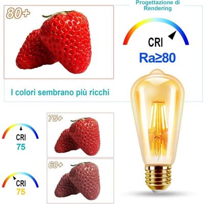 OEM Lampadine Led E27 Vintage Retro – Confezione Da 4, 6w, Bianco Caldo 2200k, Non Dimmerabili, Stile Edison Antico OEM Lampadine Led E27 Vintage Retro – Confezione Da 4, 6w, Bianco Caldo 2200k, Non Dimmerabili, Stile Edison Antico