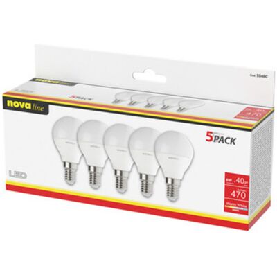 VDS Nova Lampadina Led Sferetta E14 6w 3000k Pz.5 VDS Nova Lampadina Led Sferetta E14 6w 3000k Pz.5