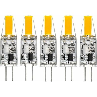 OEM Lampadine Led G4, 220v, 3w, 2700k (bianco Caldo), 160 Lm, In Silicone Resistente, Sostituiscono Le Lampadine Alogene Da 30w - Confezione Da 5 OEM Lampadine Led G4, 220v, 3w, 2700k (bianco Caldo), 160 Lm, In Silicone Resistente, Sostituiscono Le Lampadine Alogene Da 30w - Confezione Da 5