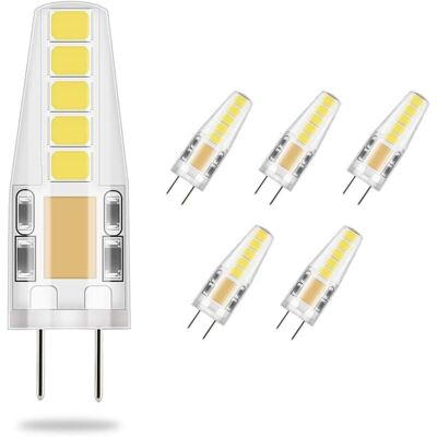 OEM 5 Lampadine Led G4, 3 W, Bianco Freddo, 3 W Led Equivalenti A Una Lampadina Alogena Da 23 W, 36 Mm X 9 Mm Più Simili Alle Dimensioni Tradizionali, 6.000 K, Ac/dc 12 V - Crezuo OEM 5 Lampadine Led G4, 3 W, Bianco Freddo, 3 W Led Equivalenti A Una Lampadina Alogena Da 23 W, 36 Mm X 9 Mm Più Simili Alle Dimensioni Tradizionali, 6.000 K, Ac/dc 12 V - Crezuo