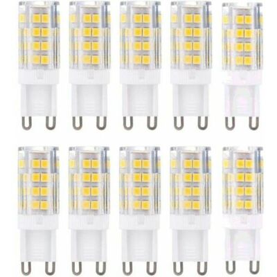XISRENS Confezione Da 10 Lampadine Led G9, Luce Bianca Calda 3000 K 5 W Equivalenti A Lampadine Alogene Da 40 W 420 Lumen Non Dimmerabili. XISRENS Confezione Da 10 Lampadine Led G9, Luce Bianca Calda 3000 K 5 W Equivalenti A Lampadine Alogene Da 40 W 420 Lumen Non Dimmerabili.