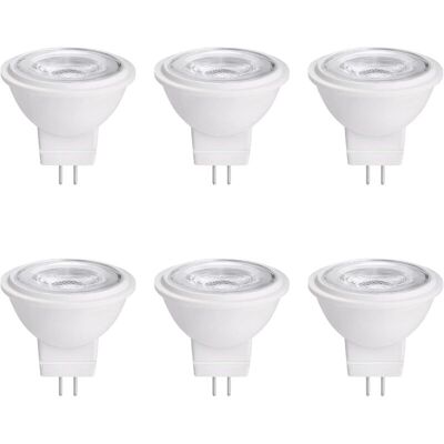 OEM Lampadina Led Mr11 Gu4.0 A Doppio Pin, 3w, 12v Ac/dc, Faretto Led A Bassa Tensione, Luce Bianca Calda 2700k-3000k, Confezione Da 6 OEM Lampadina Led Mr11 Gu4.0 A Doppio Pin, 3w, 12v Ac/dc, Faretto Led A Bassa Tensione, Luce Bianca Calda 2700k-3000k, Confezione Da 6