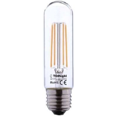 TOP-LIGHT Lampadina Top Light E27 T30 Ft 8w C Led Tubolare Filo Trasparente 3000 TOP-LIGHT Lampadina Top Light E27 T30 Ft 8w C Led Tubolare Filo Trasparente 3000