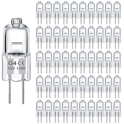 BEXTCOK Set Da 50 Lampadine Alogene G4 – 160 Lumen – Bianco Caldo 2800k – Dimmerabili – Illuminazione Domestica E Commerciale – Durata 3000h BEXTCOK Set Da 50 Lampadine Alogene G4 – 160 Lumen – Bianco Caldo 2800k – Dimmerabili – Illuminazione Domestica E Commerciale – Durata 3000h