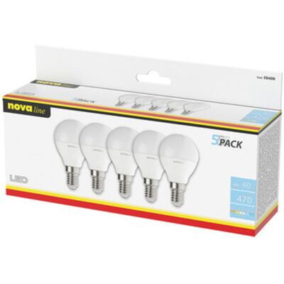 VDS Nova Lampadina Led Sferetta E14 6w 4000k Pz.5 VDS Nova Lampadina Led Sferetta E14 6w 4000k Pz.5