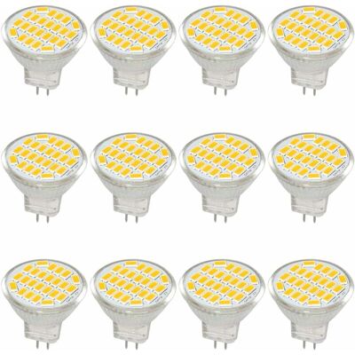 DPZO Lampadina Led Mr11 Gu4 Dc/ac 10-30v 3w, 12v, 24v, Equivalente A Lampadina Alogena Da 30w, 400 Lumen, Bianco Caldo 3000k, Sostituzione Led Per Kit, Giardino, Interni (confezione Da 12) DPZO Lampadina Led Mr11 Gu4 Dc/ac 10-30v 3w, 12v, 24v, Equivalente A Lampadina Alogena Da 30w, 400 Lumen, Bianco Caldo 3000k, Sostituzione Led Per Kit, Giardino, Interni (confezione Da 12)