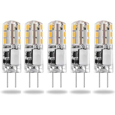 OEM Lampadine Led G4, 12 V Ac/dc, Bianco Caldo, 3000 K, 120 Lm, 2 W, 15–20 W, Alogene, G4, A Risparmio Energetico, Tipo Jc, Capsula Di Ricambio Bipin, Luce Non Dimmerabile (5 Pezzi) - Crezuo OEM Lampadine Led G4, 12 V Ac/dc, Bianco Caldo, 3000 K, 120 Lm, 2 W, 15–20 W, Alogene, G4, A Risparmio Energetico, Tipo Jc, Capsula Di Ricambio Bipin, Luce Non Dimmerabile (5 Pezzi) - Crezuo
