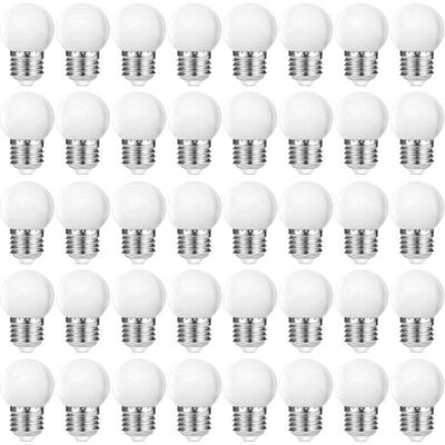 OEM Lampadine Led G45 E27 Da 3w, Luce Bianca Calda 2700k, Globo In Plastica Opaca, Per Uso Interno/esterno, Non Dimmerabili – Confezione Da 40 OEM Lampadine Led G45 E27 Da 3w, Luce Bianca Calda 2700k, Globo In Plastica Opaca, Per Uso Interno/esterno, Non Dimmerabili – Confezione Da 40