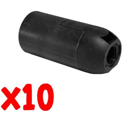 ALCAPOWER Blister 10 Pz Portalampada E14 Nero, Corpo In Pet Ritardante Di Fiamma Con Contatti In Rame, Tensione 250v Corrente 2a - Alta Qualità ALCAPOWER Blister 10 Pz Portalampada E14 Nero, Corpo In Pet Ritardante Di Fiamma Con Contatti In Rame, Tensione 250v Corrente 2a - Alta Qualità