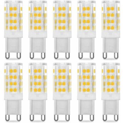 ULISEM Lampadina Led G9 Da 5w, Equivalente A 40w, Luce Bianca Calda 3000k, 220-240v, Angolo Del Fascio Luminoso Di 360°, Confezione Da 10 ULISEM Lampadina Led G9 Da 5w, Equivalente A 40w, Luce Bianca Calda 3000k, 220-240v, Angolo Del Fascio Luminoso Di 360°, Confezione Da 10