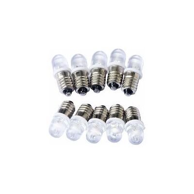 OEM 10 Lampadine Led Faretto E10 3v, Bianco Freddo, 6000k - Crezuo OEM 10 Lampadine Led Faretto E10 3v, Bianco Freddo, 6000k - Crezuo