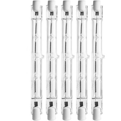 PZUBZOT Confezione Da 5 Lampadine Alogene R7s, 118 Mm, 500 W, Ca 220-240 V, Dimmerabili, Per Illuminazione Domestica, Lavorativa E Stradale PZUBZOT Confezione Da 5 Lampadine Alogene R7s, 118 Mm, 500 W, Ca 220-240 V, Dimmerabili, Per Illuminazione Domestica, Lavorativa E Stradale