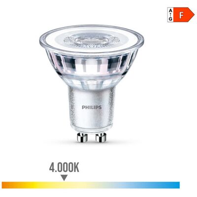 Philips Gu10 Lampadina Led 4.6w 390lm 4000k Luce Diurna 5x5.4cm - Philips Gu10 Lampadina Led 4.6w 390lm 4000k Luce Diurna 5x5.4cm -