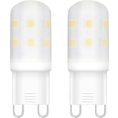 OEM Lampadine Led G9, 2w Con Attacco Bipolare G9, Equivalenti A Lampadine Alogene Da 20w (luce Bianca Calda, Confezione Da 2) OEM Lampadine Led G9, 2w Con Attacco Bipolare G9, Equivalenti A Lampadine Alogene Da 20w (luce Bianca Calda, Confezione Da 2)