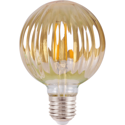 GOLDLUX Lampadina Led Filament G100 4w E27 Ambra 2700k Polux GOLDLUX Lampadina Led Filament G100 4w E27 Ambra 2700k Polux