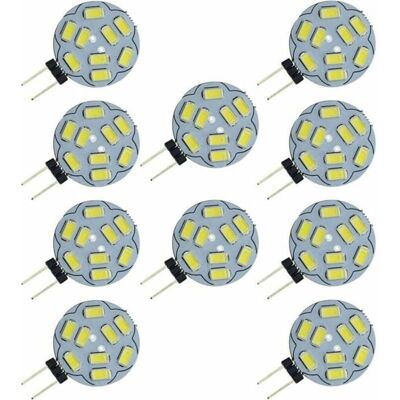 LIIYIELA Confezione Da 10 Lampadine Led G4 9 Smd 5730 12v Ac/dc Con Base A Doppio Canale Per Montaggio A Incasso A Soffitto. Lampadina Led Di Ricambio. LIIYIELA Confezione Da 10 Lampadine Led G4 9 Smd 5730 12v Ac/dc Con Base A Doppio Canale Per Montaggio A Incasso A Soffitto. Lampadina Led Di Ricambio.