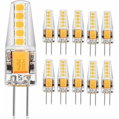 XISRENS Lampadina Led Tigrezy-g4 3w Ac/dc 12v Equivalente A Lampadina Alogena Da 30w, Luce Bianca Calda 3000k, 2835 Smd, 300 Lumen, Non Dimmerabile, Angolo Del Fascio Luminoso Di 360° (confezione Da 10) XISRENS Lampadina Led Tigrezy-g4 3w Ac/dc 12v Equivalente A Lampadina Alogena Da 30w, Luce Bianca Calda 3000k, 2835 Smd, 300 Lumen, Non Dimmerabile, Angolo Del Fascio Luminoso Di 360° (confezione Da 10)