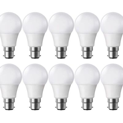 TRYWISE Confezione Da 10 Lampadine Led B22, 806 Lm, Equivalente A 60 W, Luce Calda (2700 K), Risparmio Energetico, Dimmerabile, Senza Mercurio, Classe Energetica A++ TRYWISE Confezione Da 10 Lampadine Led B22, 806 Lm, Equivalente A 60 W, Luce Calda (2700 K), Risparmio Energetico, Dimmerabile, Senza Mercurio, Classe Energetica A++